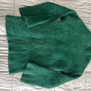 Lovers + Friends Fuzzy Green Sweater